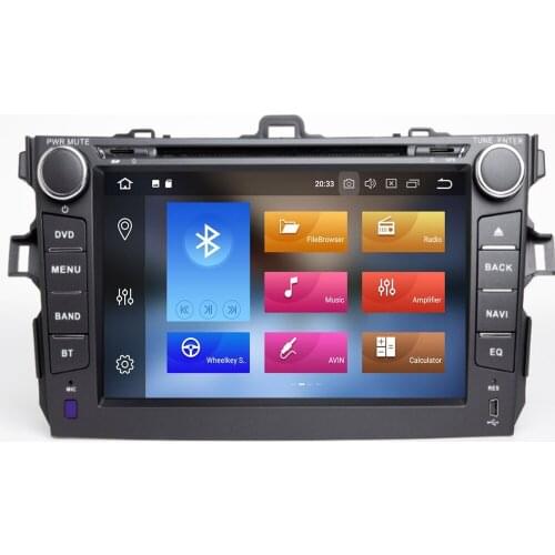 Android 10 CAR DVD GPS Player For TOYOTA AURIS 07-11 Octa Core 4G RAM+64G ROM DAB OBD DSP Navigation USB BT WIFI DVR maps