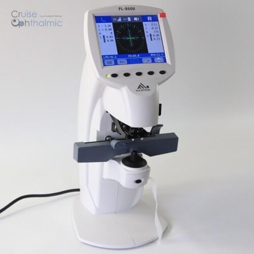 Auto Lensometer FL8600 True Color Monitor | Lensmeter Multi Language | Dioptrimeter UV Test | Contact Lens Accessable