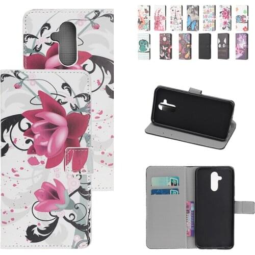 Cartoon Painted Wallet Card Slot Magnetic Case For Huawei Honor 20 10 10X 9 9X 8 8A Lite 7 7A 7C Pro 6A 6X 5C Play Cute Cases
