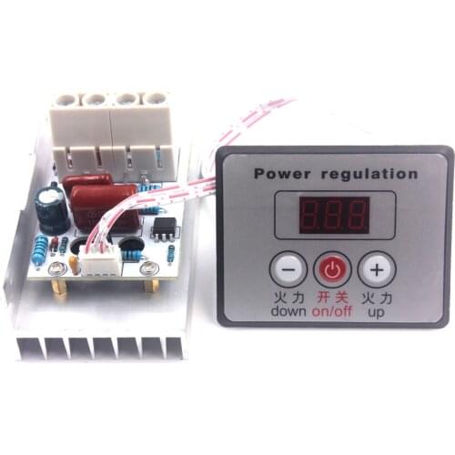 AC 220V 10000W SCR Digital Voltage Regulator Speed Control Dimmer Thermostat 80A