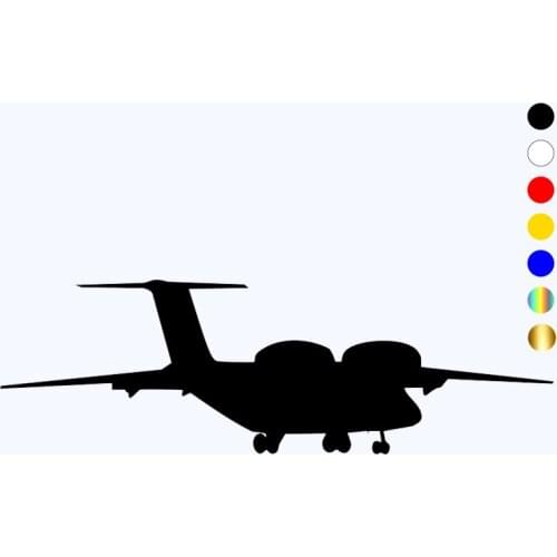 CK2582#25*8cm Cargo aircraft Antonov. funy car sticker vinyl decal silver/black car auto stickers for car bumper window