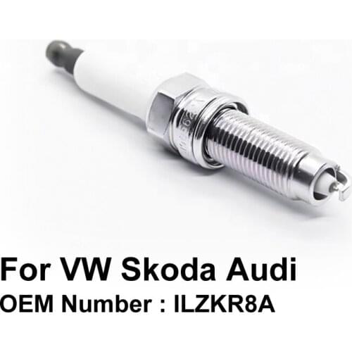 COWTOTAL Double Iridium Spark Plug ILZKR8A for Volkswagen CC R36 Skoda Superb Audi A8
