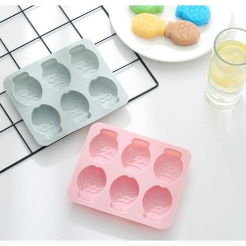 6 With Cartoon Fish Shape Silicone Fudge Mold Han Dmade Soap Mold Bathroom Supplies Chocolate Biscuit Mold Cake Tool