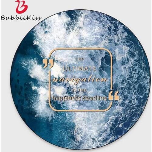 Bubble Kiss Round Carpet Home Customized Rugs Fashion Spin Drift Pattern Floor Mat Modern Style Bedroom Anti Slip Decor Foot Pad