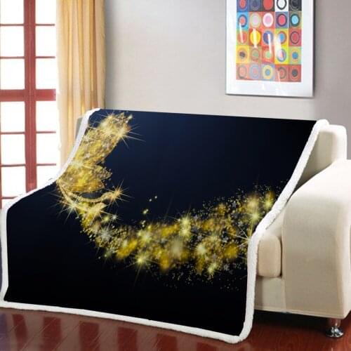 Golden Butterfly And Color Butterfly 3D Print Square Picnic Soft Blanket Fashion Blanket For Kids Blanket