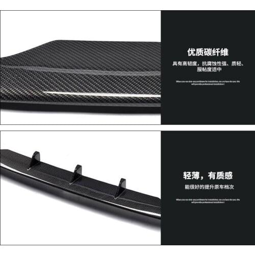 Lively2021 Fit For 12-16 Audi Refit A5 S5 Pole Mounted Jc d Carbon Fiber Lip Front Spoiler Shovel