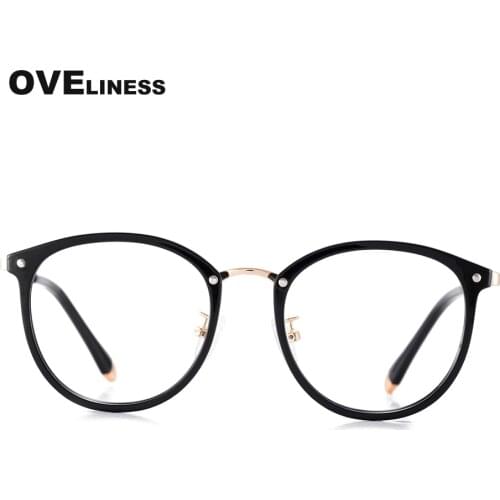 Fashion Optical eyeglasses frames Round Glasses Frame for Women Men Retro Myopia eyewear Vintage Prescription glasses Spectacles