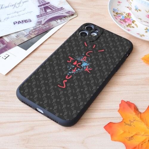 Travis Scott Cactus Jack Print Soft Silicone Matt Case For Apple iPhone Case