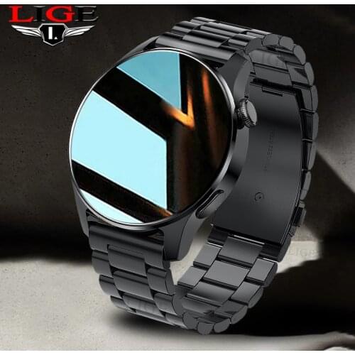 LIGE 2021 New Men Smart Watch Sports Fitness Bluetooth Answer Call Watches Mens For Android IOS Xiaomi Huawei Man Smart Watch