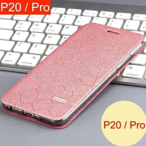 New 4 Color for Huawei P20 phone case matte pu leather inner soft silicone flip cover for Huawei P20 Pro kickstand free shipping