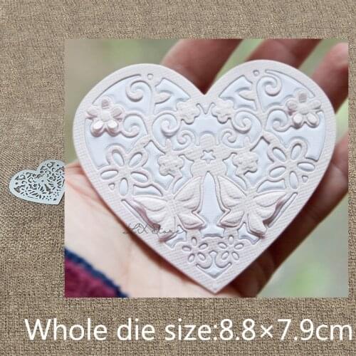 New Design Craft Metal stencil mold Cutting Die butterfly heart decoration scrapbook die cuts Album Paper Card Craft Embossing