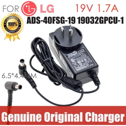 Original new FOR LG 19V-1.7A ADS-40FSG-19 19032GPCU-1 AC adapter Power supply Charger cord