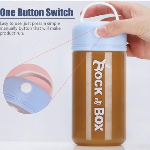 380ml Electric Shaker Bottle Portable Mixer Cup Battery Powered Coffee Shaker Cups Supplement for Protein Shakes Gym Pre-Workout