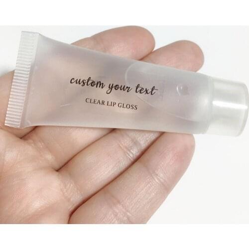 Transparent Custom Logo Stickers Cosmetic, eyelash sticker, Lip gloss labels, lip balm chapstick,Beauty sticker, makeup labels