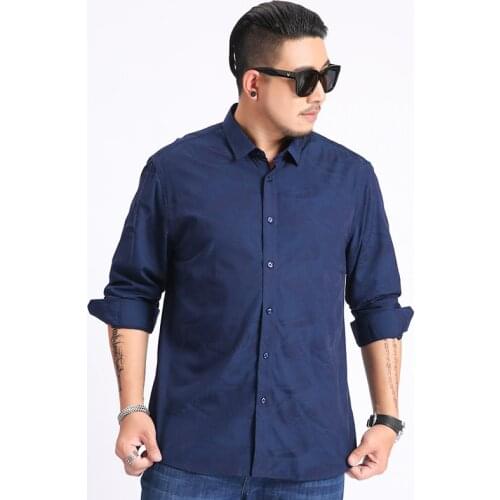 Large Size 5xl 6xl 7xl 8xl Print 2020 New Spring Autumn Youth Mens Slim Fit Long Sleeve Shirt Shirt Male Casual Men Shirt