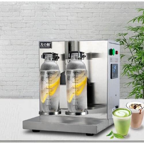 Double Head Shaker Milk Tea Shop Commercial Shaker Cup Shaker Stainless Steel Double Head Pearl Milk Tea Shaker