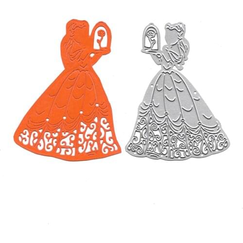 Lantern Girl Die Cut Card Making Album Embossing Folder Mold Craft Stencil Stamps Scrapbooking Dies Metal Cutting Paper Cutter