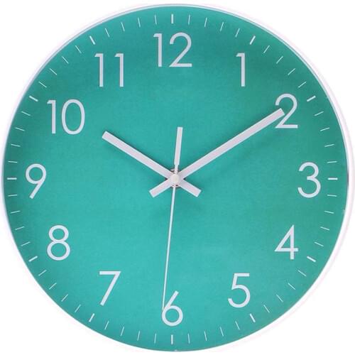 Modern Simple Wall Clock Indoor Non-Ticking Silent Sweep Movement Wall Clock For Office,Bathroom,Livingroom Decorative 10 Inch