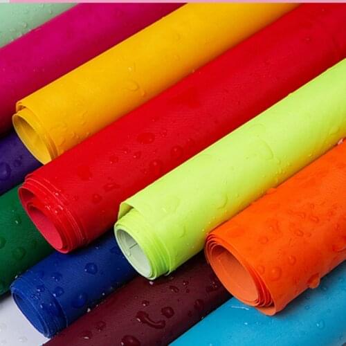 Light Weight Waterproof Outdoor Oxford Fabric For Rain Coat Umberella Tent 190T Taff PVC Foil Fabrics Telas 50X150cm