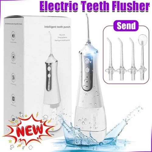 350ML Water Tank Waterproof Oral Irrigator USB Rechargeable Water Flosser Portable Dental Water Jet