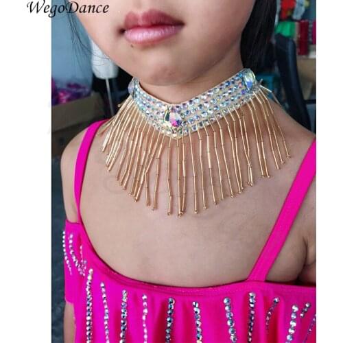 Latin dance Accessories New Middle East rhinestone Necklace for girl