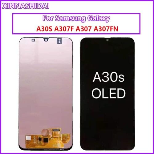 For Samsung GALAXY A30S A307 LCD Display with Touch Screen Digitizer Assembly A307F A307FN A307G A307GN LCD