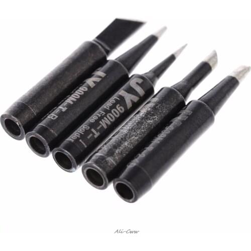 2018 5 Pcs Lead-Free Soldering Solder Iron Tips 900M-T For Hakko 936 SAIKE 909D 852 936d