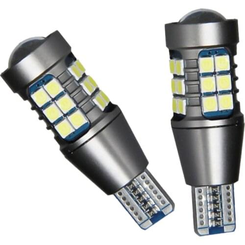 2x Led Car Lights Signal Lamps W16W LED T15 921 912 Canbus 12V 27SMD Backup Bulbs Backup Reserve High Bright Lights Tail Lamp