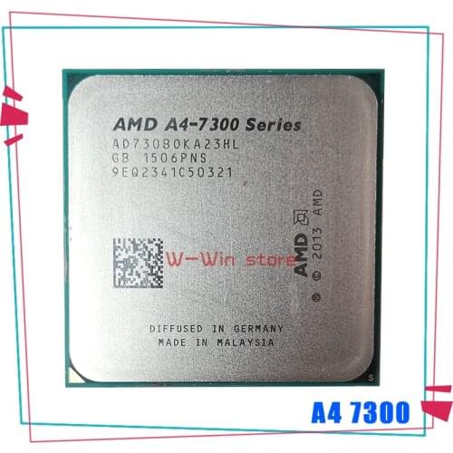 AMD A4-Series A4-7300 A4 7300 A4 7300B 3.8 GHz Dual-Core CPU Processor AD7300OKA23HL Socket FM2