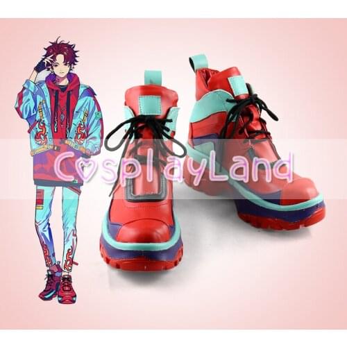 Paradox Live Allen Sugasano Cosplay Boots Shoes Men Shoes Halloween Carnival Cosplay Costume Accessories