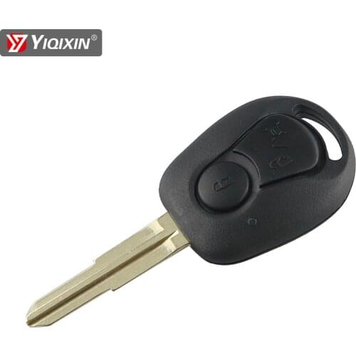 YIQIXIN For Ssangyong Actyon Kyron Rexton Remote Control Car key Shell Fob Cover Case 2 Button Blade Smart Car Key Box Cover