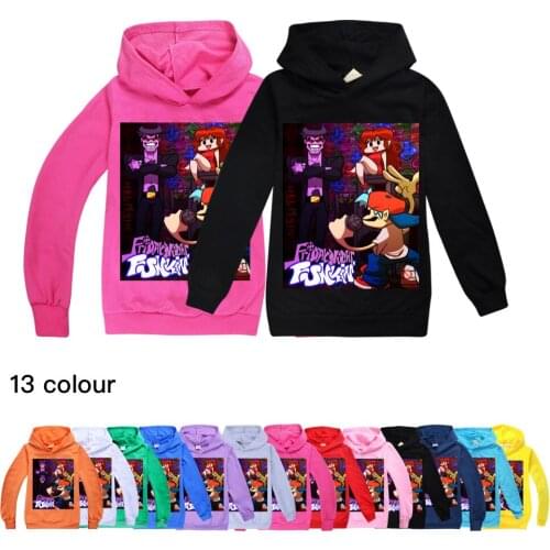 Friday Night Funkin Game Hoodies KIDS Sweatshirt Children Clothes Hoodie Boys Girls Hooded Teen Kids Sportwear Tshirt Outfits
