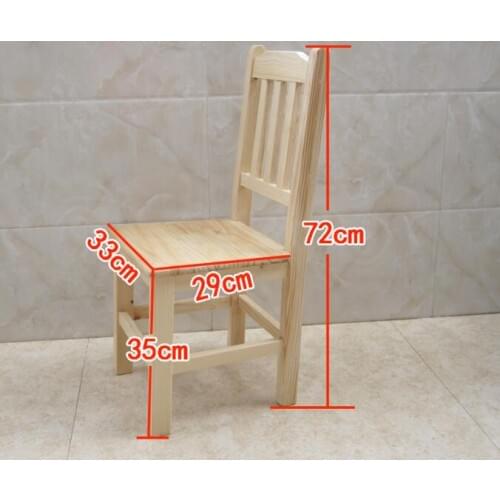 For Adult Solid wood dining chair back-rest chair
