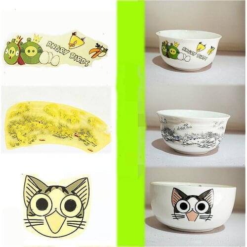 2PCS pottery clay Glazed decal color paper color decal paper ceramic glaze sticker glaze 800 degree decal transfer paper