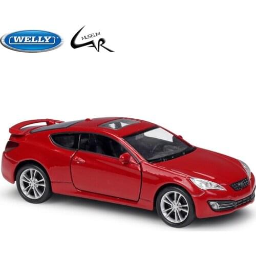 WELLY 1:36 Model Car Simulation Alloy Metal Toy Car Childrens Toy Gift Collection Model Toy Gifts Hyundai 2009 Genesis Coupe