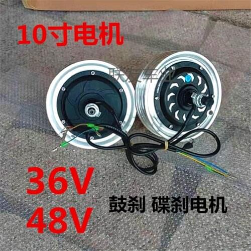 Lithium Battery Driving Motor 36/48v 500w 10 Inch Wheel Motor Small Electric Scooter