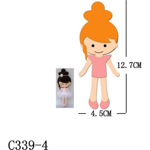 New girl Wooden die Scrapbooking C339-4 Cutting Dies Multiple sizes