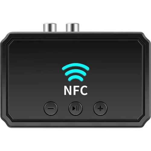 NFC 5.0 Bluetooth Receiver A2DP AUX 3.5mm RCA Jack USB Smart Playback Stereo Audio Wireless Adapter For Car Kit Speaker