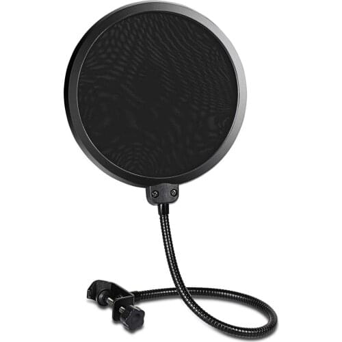 Depusheng Professional Microphone Metal Pop Filter Bilayer Durable Layer Studio Wind Screen Accessorie For Any Condenser Mics