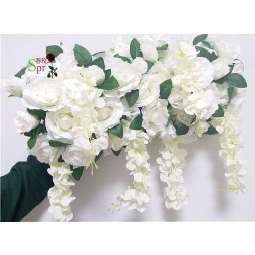 SPR High quality 10pcs/lot wedding arch flower artificial flowers yiwu wholesale rose for home decoration wedding decoration