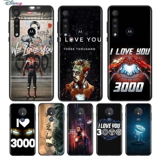 Iron Man I Love You 3000 For Motorola G9 G8 G Stylus Power One Fusion Hyper Edge E7 E6 5G Plus Play Lite Soft Phone Case