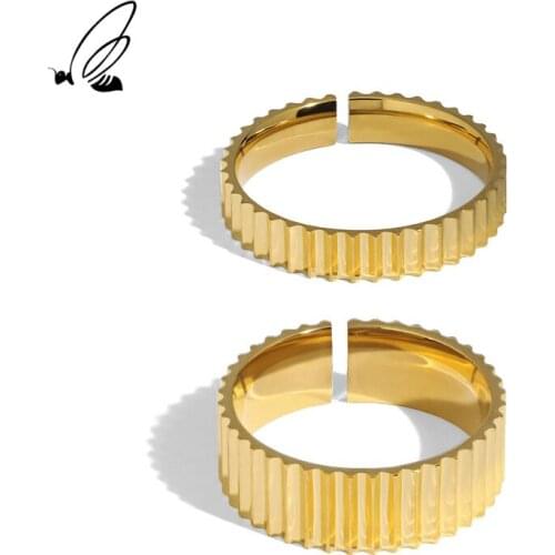 SSTEEL Sterling Silver 925 Rings Gifts For Women Minimalist Trendy Geometric Korean Party Open Ring 2021 Fine Jewelry Anillos