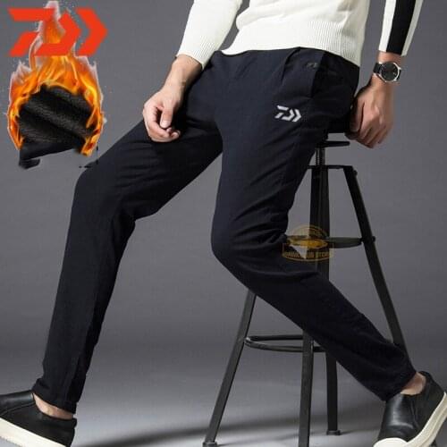 Winter Daiwa Fishing Pants Autumn Mens Casual Trousers Outdoor Mountaineering Fishing Pants DAIWA Plus Velvet Fishing Pants