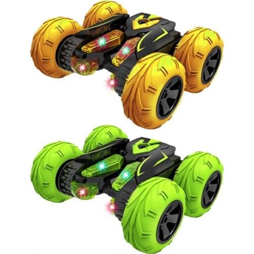 2.4GHz RC Stunt Car Off Road Car Tasteless Powerful Plastic Four-wheel Drive Off Road Car For Boys Kids Birthday Gifts