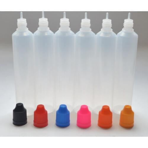 500pcs Empty 60ml Pen Shape Bottle Soft PE Plastic Dropper Vail For E-Liquid Long Slim Vials