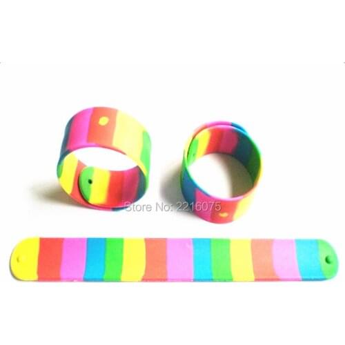 500pcs Sports Segment silicone slap bracelets rubber wristband free shipping by DHL express