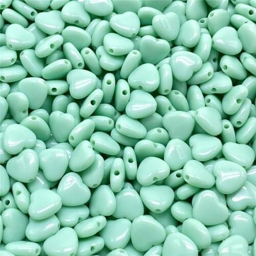8/12/14mm Colourful Heart Shape Acrylic Loose Spacer Beads for Jewelry Making DIY Bracelet Necklace Accessories #03