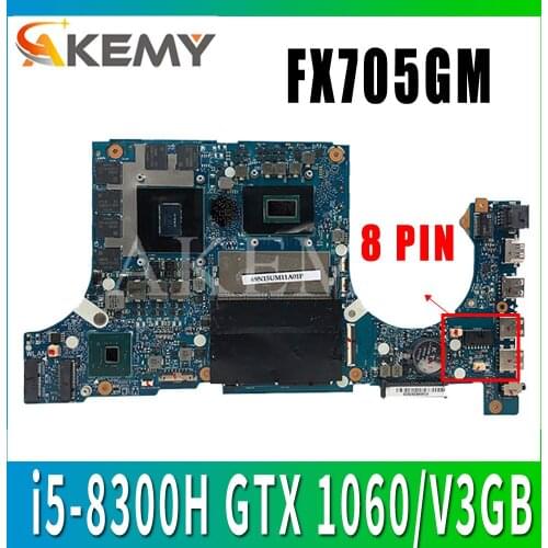 Akemy FX705GM Motherboard for ASUS TUF Gaming FX705G FX705GM 17.3 inch Mainboard Motherboard w/ i5-8300H GTX 1060/V3GB GDDR5