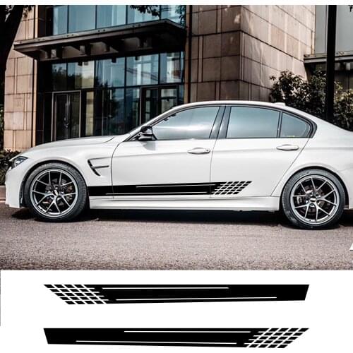 Car Sticker Auto Side Stripe DIY Decal For Audi Volkswagen VW Ford BMW Toyota Peugeot Mercedes Renault Tuning Car Accessories