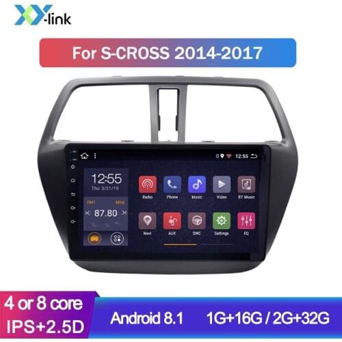 Car multimedia DVD player GPS navigation system android for Suzuki S-cross 2014-2017 radio audio stereo accessories bt no 2 din